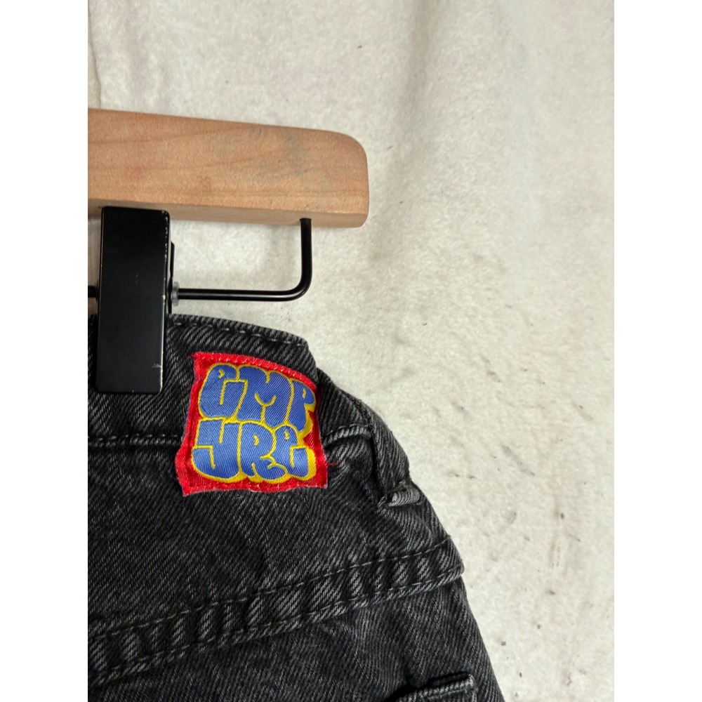 Empyre Loose Fit Skate Jeans Black Denim Boys Sz 25 Adjustable Waist Streetwear - Picture 11 of 15